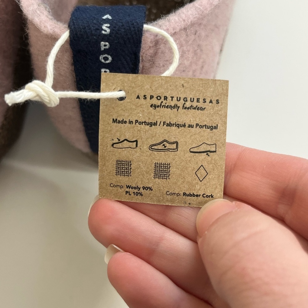 New Asportguesas by Fly London Chat Sneaker Wool Rubber Cork Pink Size 37 Shoes - Picture 8 of 9